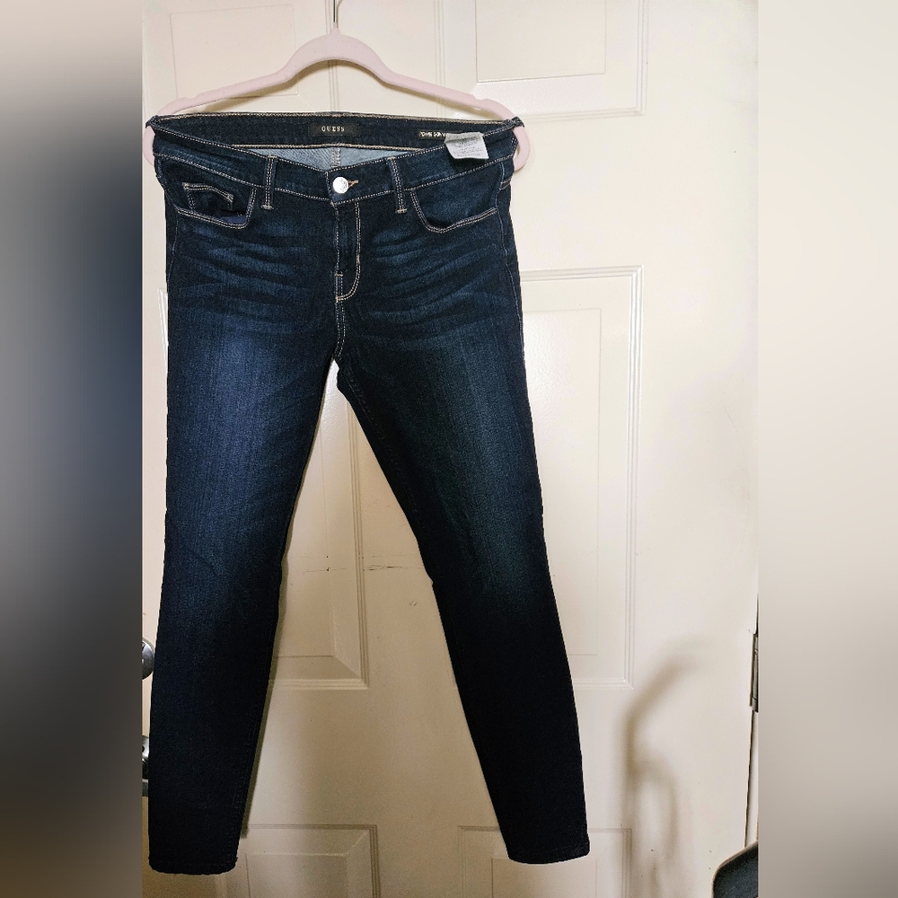 Guess Women's Dark Wash Skinny Jeans